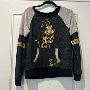 Disneyland Disney Parks official Minnie Mouse Varsity sweatshirt